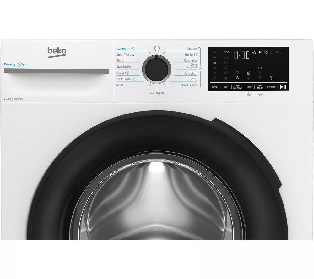 BEKO Pro EnergySpin BM3WT1241IW 12 kg 1400 Spin Washing Machine - White