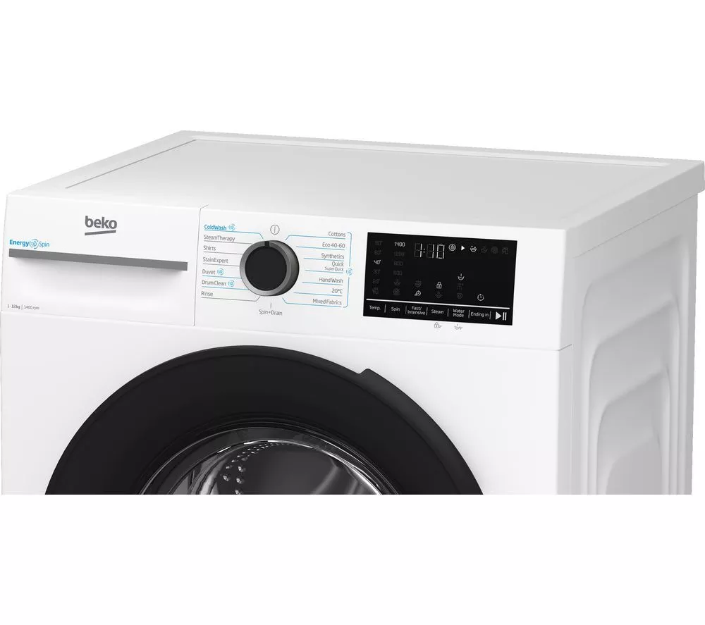 BEKO Pro EnergySpin BM3WT1241IW 12 kg 1400 Spin Washing Machine - White