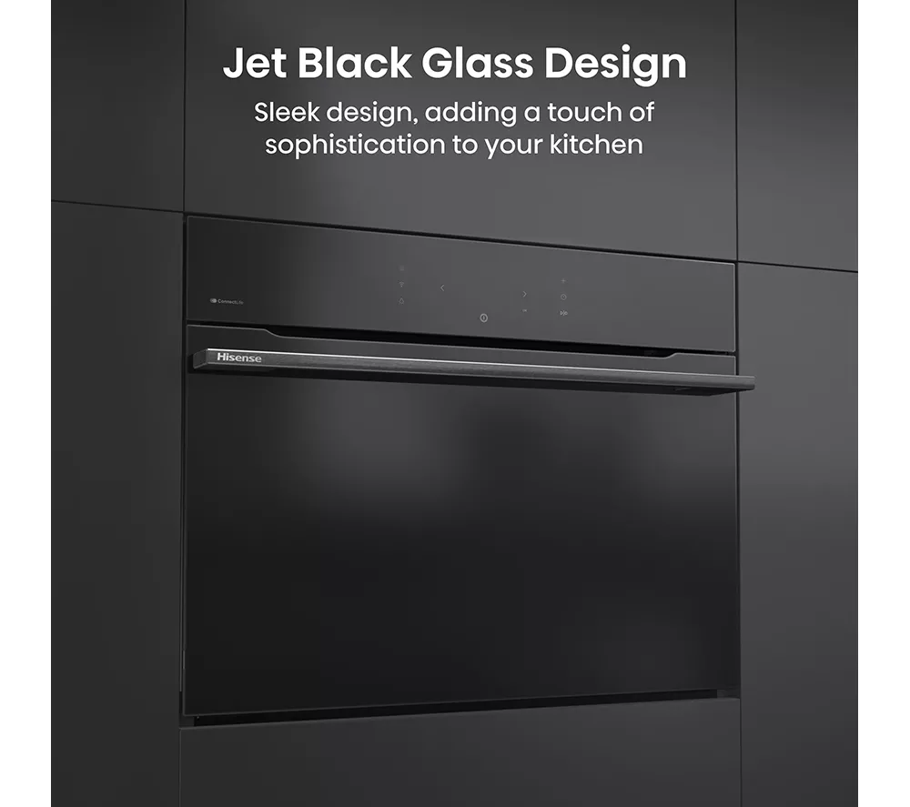 HISENSE Hi8 BlackLine BIM4AH8UKWF Compact Electric Oven with Microwave – Jet Black