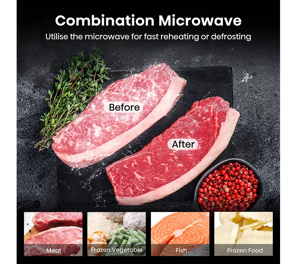 HISENSE Hi8 BlackLine BIM4AH8UKWF Compact Electric Oven with Microwave – Jet Black