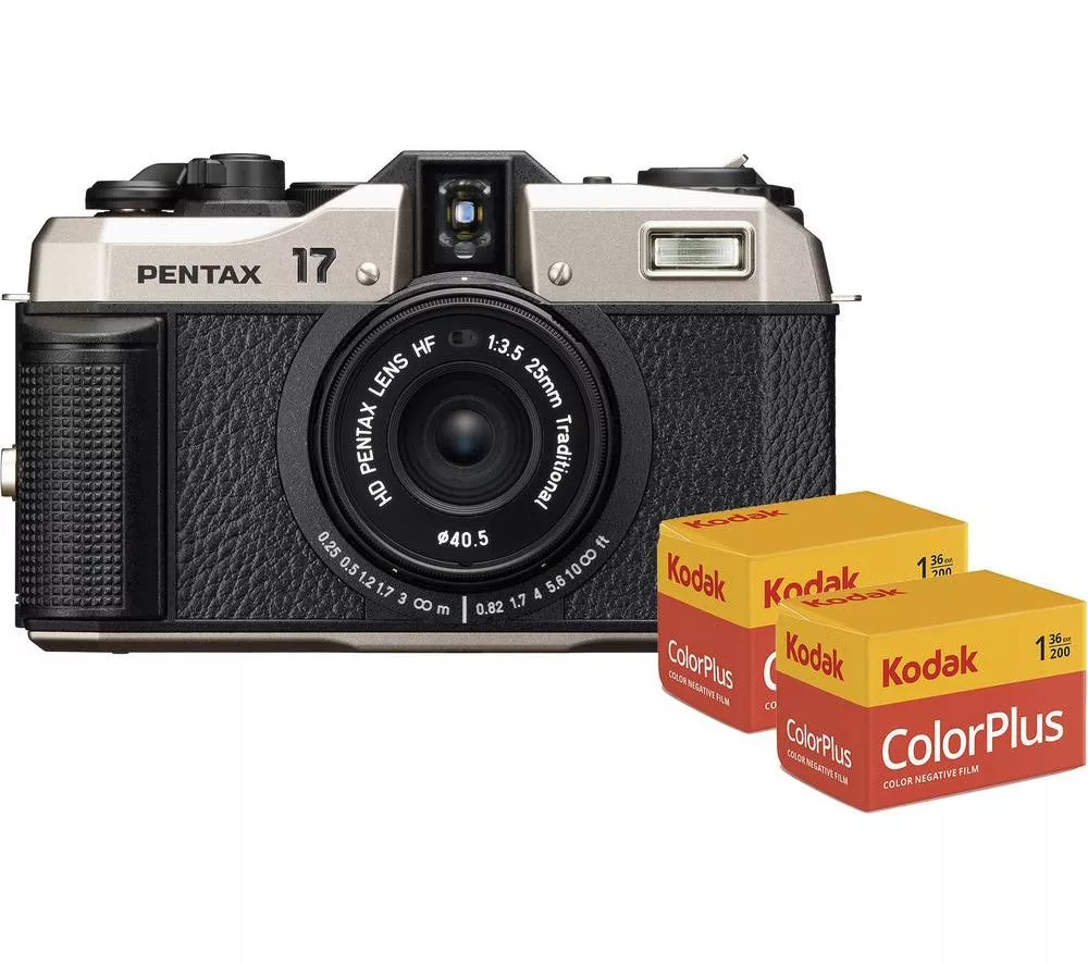 PENTAX 17 Compact Film Camera with Kodak Film - Pack of 2