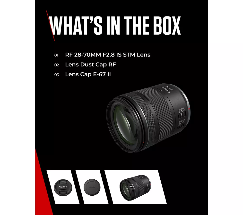 CANON RF 28-70 mm f/2.8 IS STM Wide-angle Zoom Lens