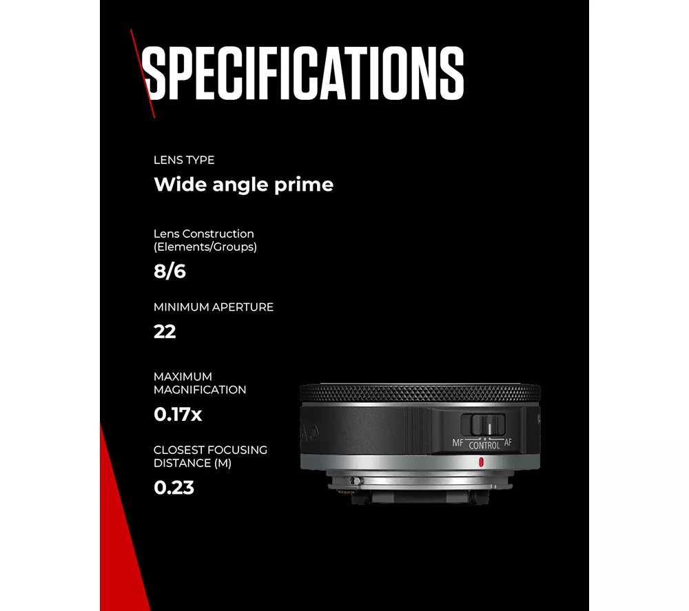 CANON RF 28 mm f/2.8 STM Wide-angle Prime Lens