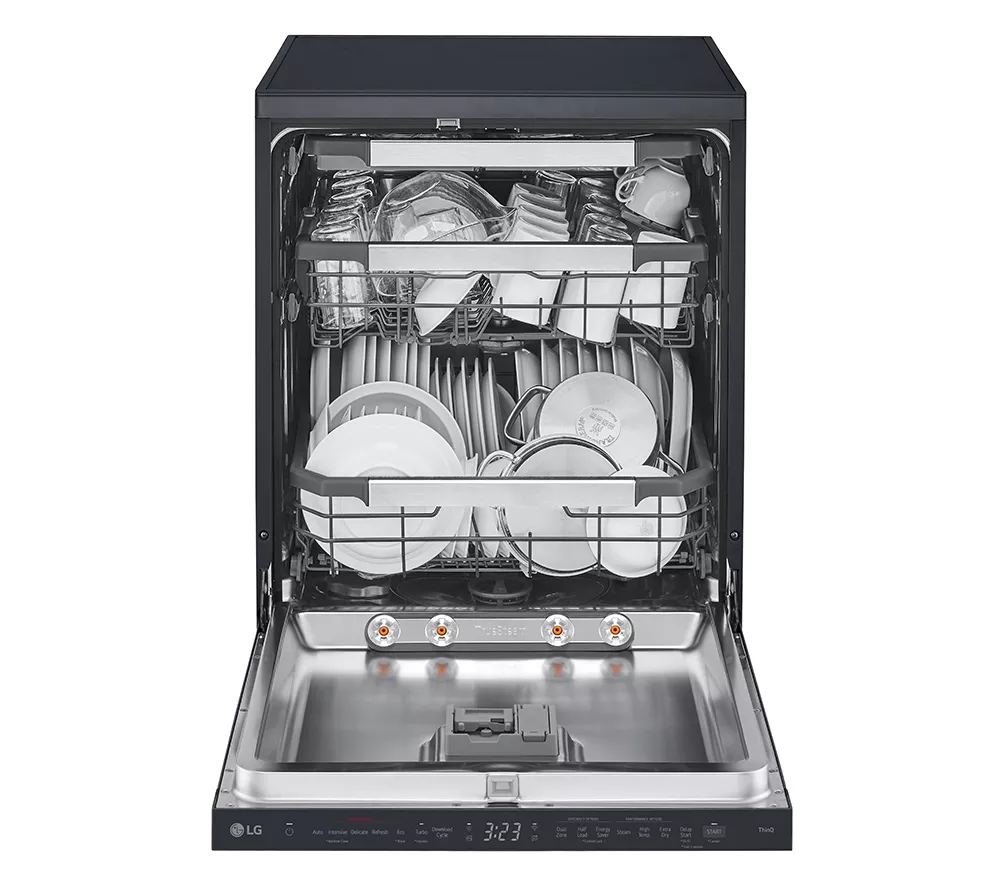 LG TrueSteam DF587HMS Full-Size WiFi-enabled Dishwasher - Black