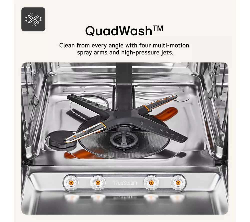 LG TrueSteam DF587HMS Full-Size WiFi-enabled Dishwasher - Black