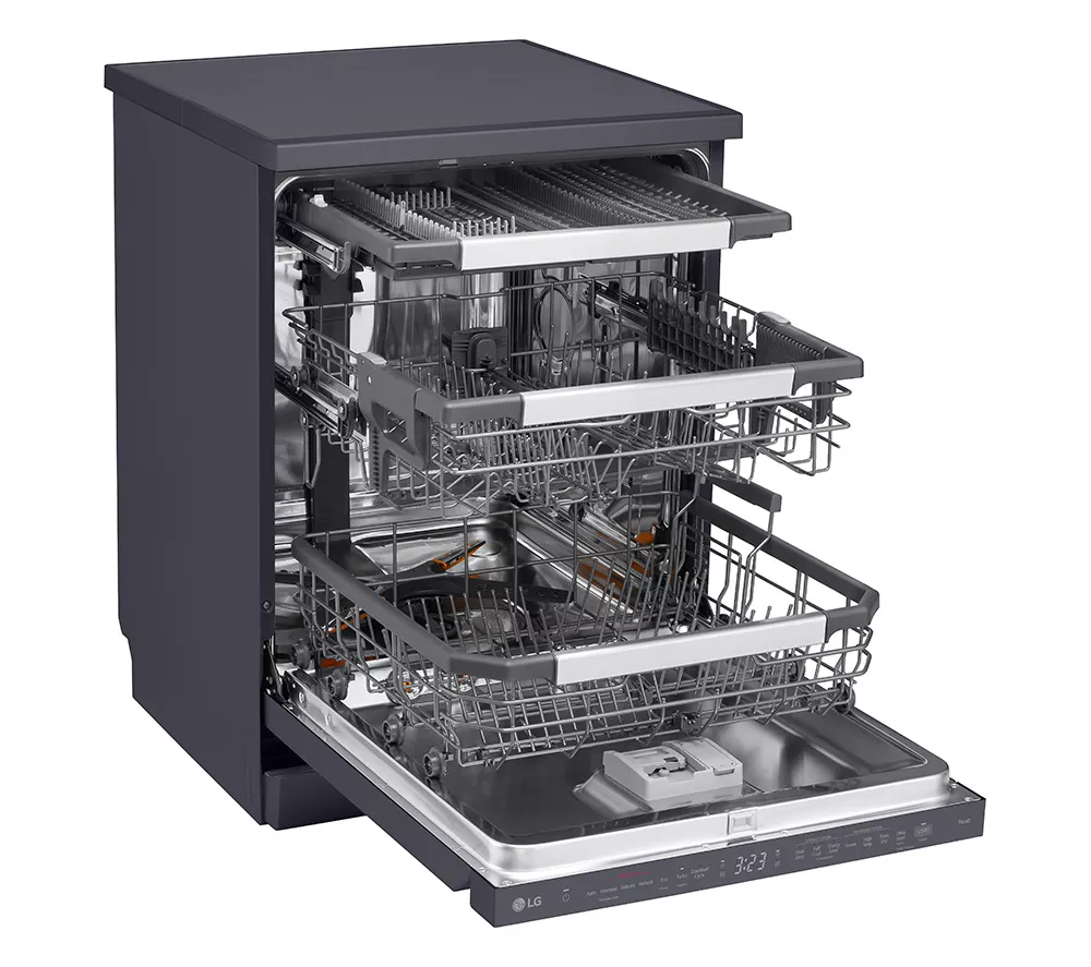 LG TrueSteam DF587HMS Full-Size WiFi-enabled Dishwasher - Black