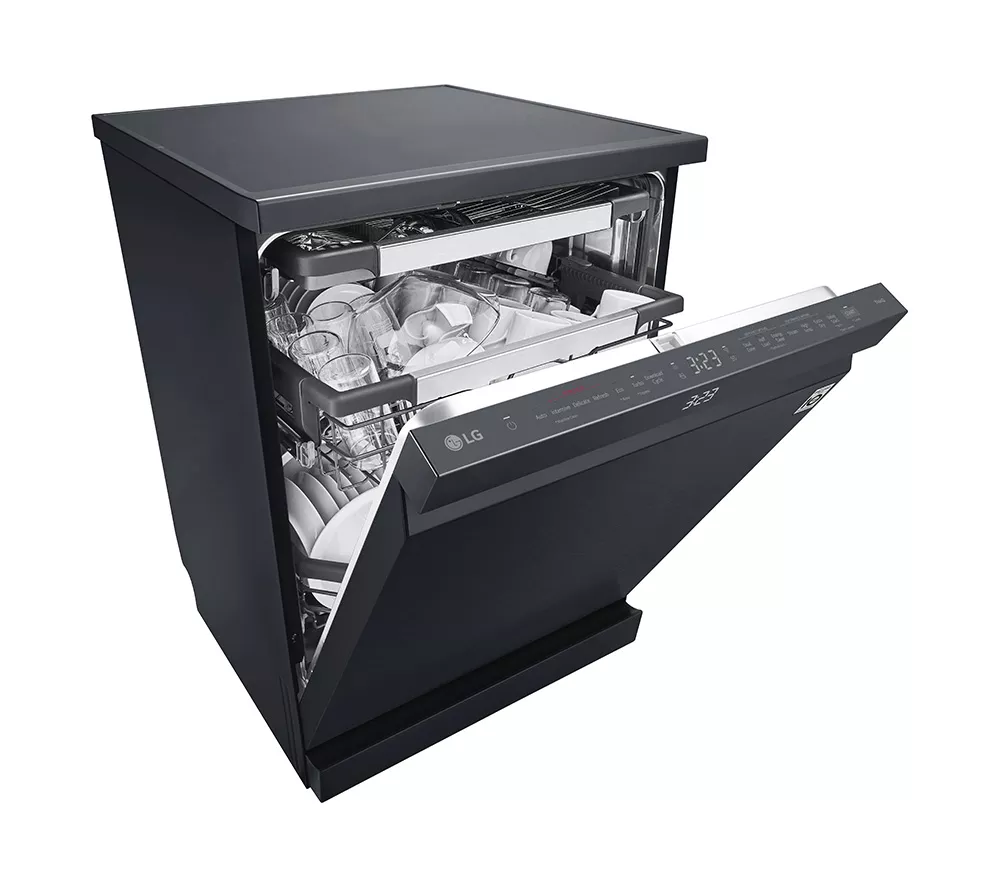 LG TrueSteam DF587HMS Full-Size WiFi-enabled Dishwasher - Black