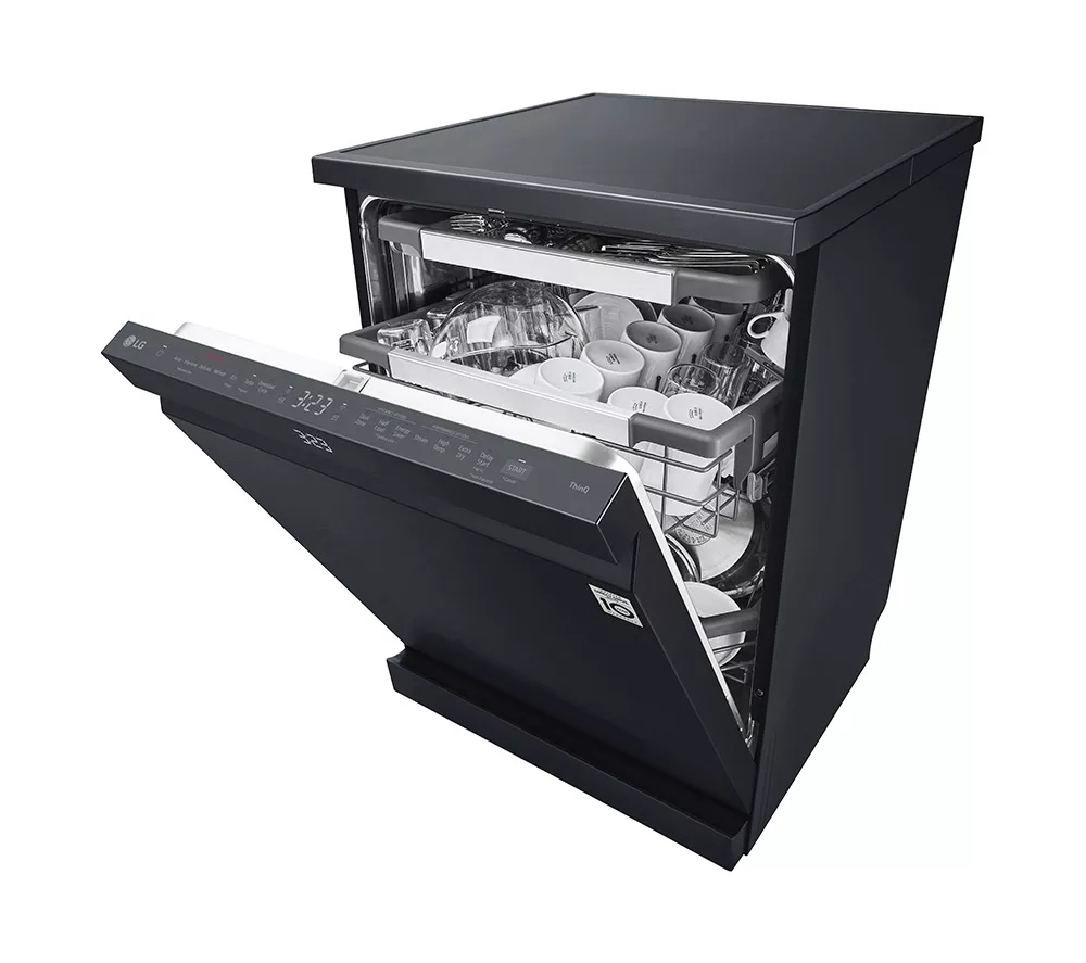 LG TrueSteam DF587HMS Full-Size WiFi-enabled Dishwasher - Black