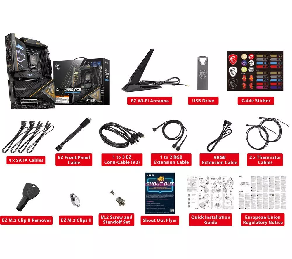MSI MEG Z890 ACE LGA1851 Motherboard