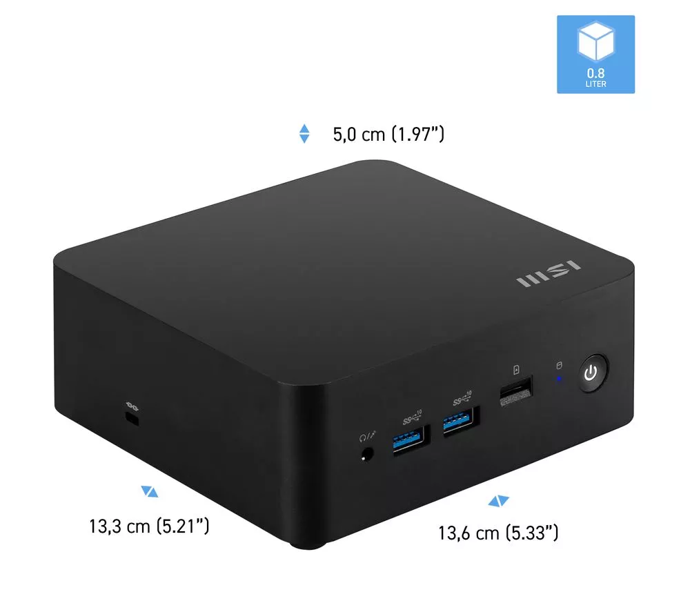 MSI Cubi NUC 1M Mini Desktop PC - Intel® Core™ 5, 512 GB SSD, Black