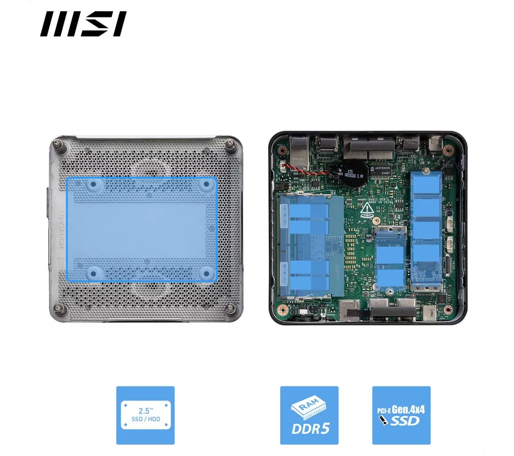 MSI Cubi NUC 1M Mini Desktop PC - Intel® Core™ 5, 512 GB SSD, Black