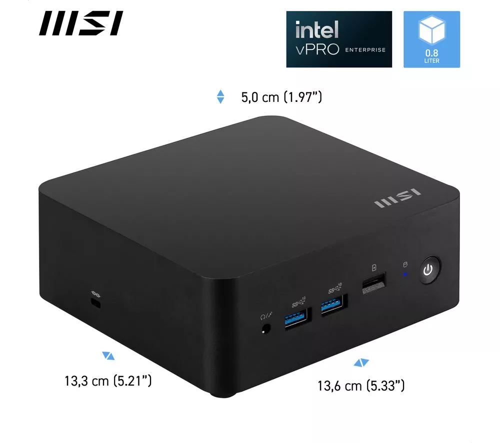 MSI Cubi NUC 13MQG Mini Desktop PC - Intel® Core™ i5, 512 GB SSD, Black