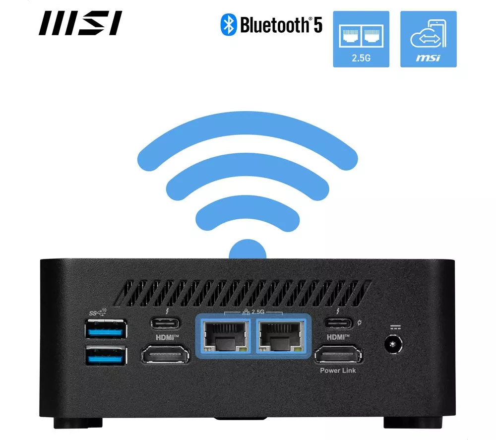 MSI Cubi NUC 13MQG Mini Desktop PC - Intel® Core™ i5, 512 GB SSD, Black