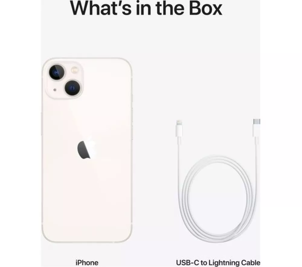 APPLE Refurbished iPhone 13 - 128 GB, Starlight (Good Condition)