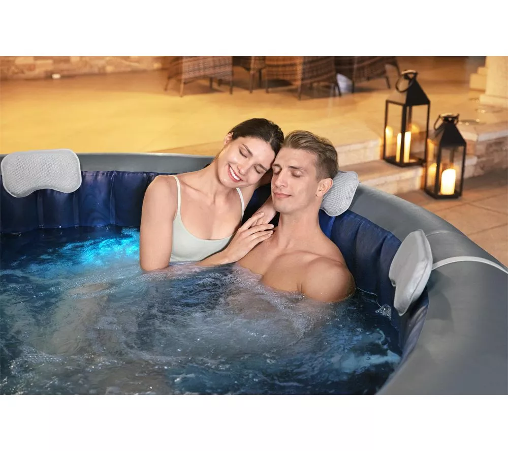 LAY-Z-SPA Santorini Airjet Inflatable Hot Tub - Grey