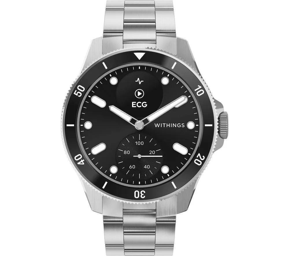 WITHINGS ScanWatch Nova Hybrid Smart Watch - Black, 42 mm