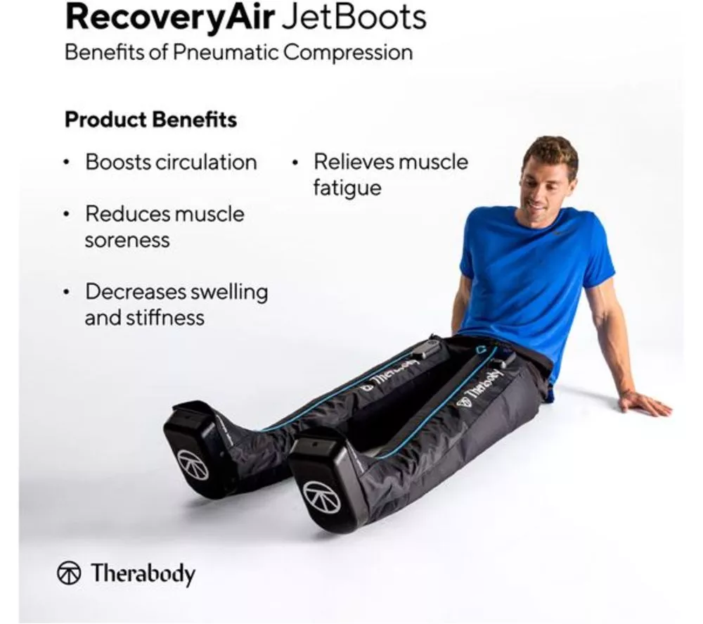 THERABODY RecoveryAir JetBoots - Large, Black
