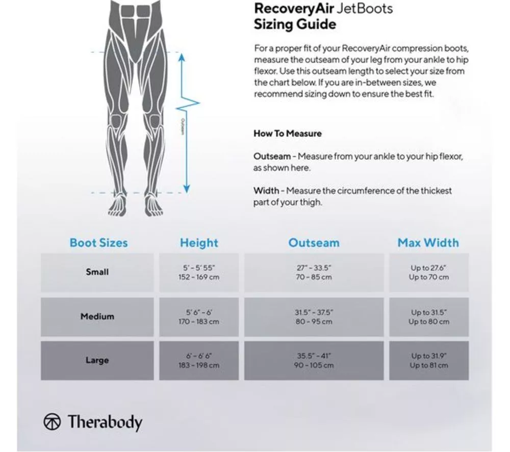THERABODY RecoveryAir JetBoots - Small Black