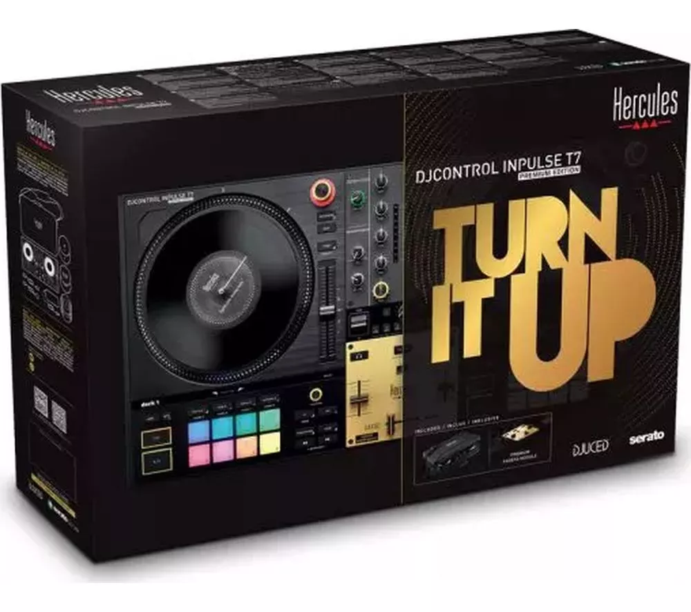 HERCULES DJ Control Inpulse T7 Audio Controller Special Edition UK - Black & Gold