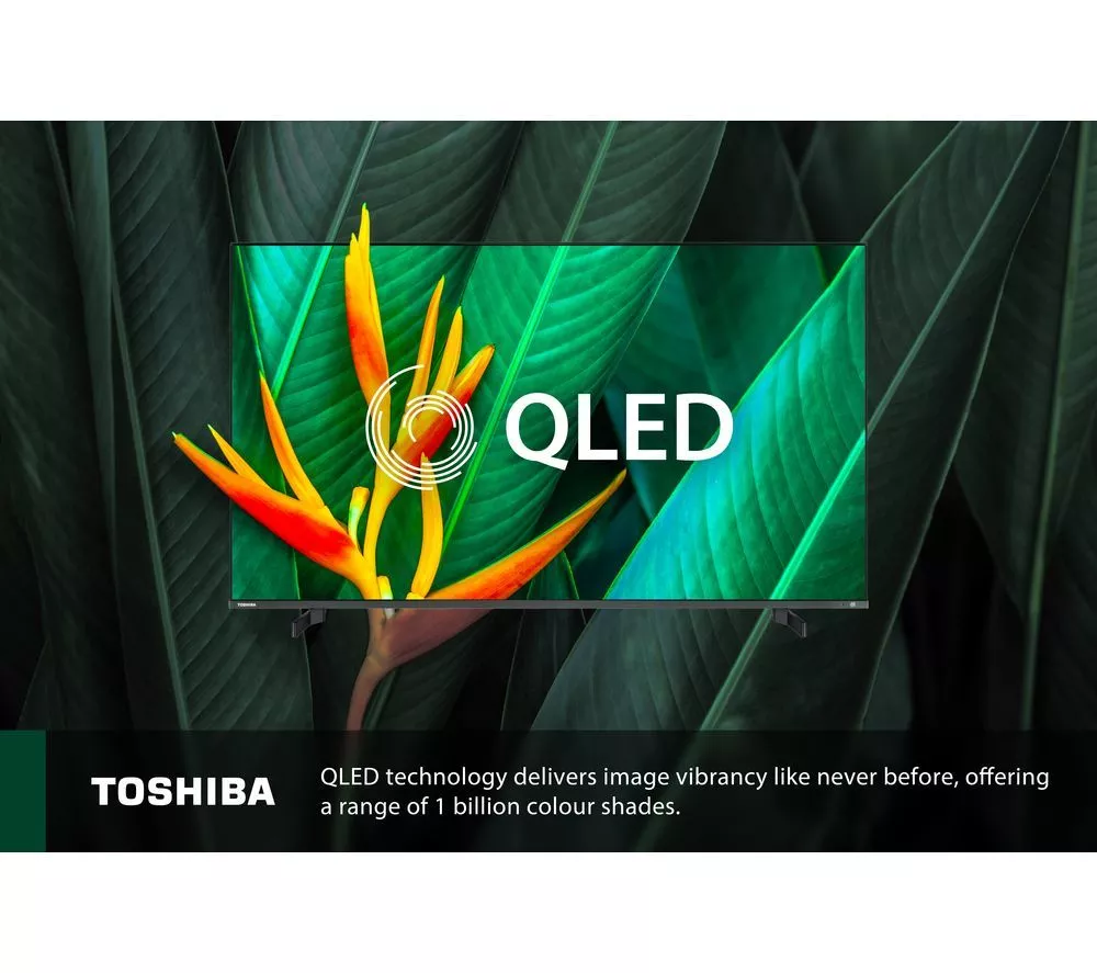 TOSHIBA Fire TV 70QF5D53DB 70" 4K Ultra HD HDR QLED TV with Alexa