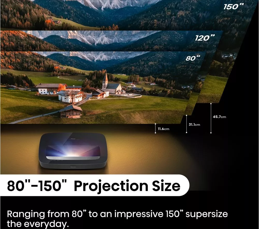 HISENSE PL2TUK Smart 4K Ultra HD Laser TV Projector