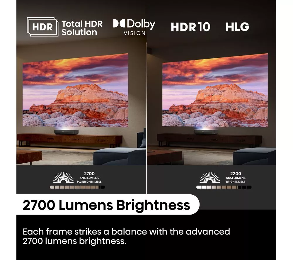 HISENSE PL2TUK Smart 4K Ultra HD Laser TV Projector
