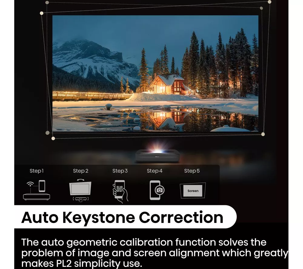 HISENSE PL2TUK Smart 4K Ultra HD Laser TV Projector