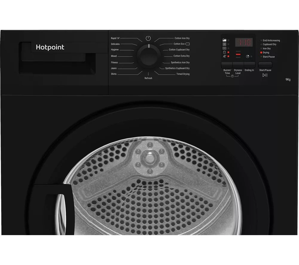 HOTPOINT C HD C92 BBGD UK UK 9 kg Condenser Tumble Dryer - Black