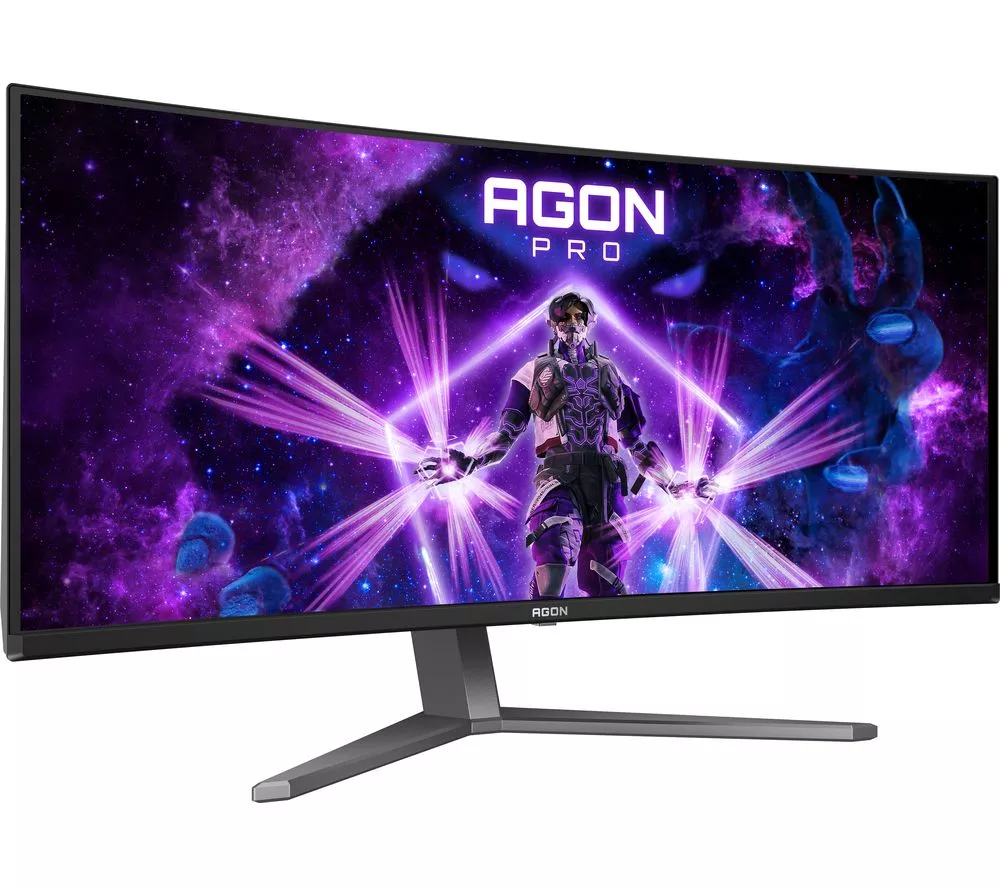 AOC AGON PRO AG346UCD Wide Quad HD 34" Curved OLED Gaming Monitor - Black