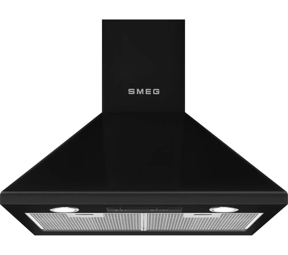 SMEG KSED65NEE Victoria Chimney Cooker Hood - Black