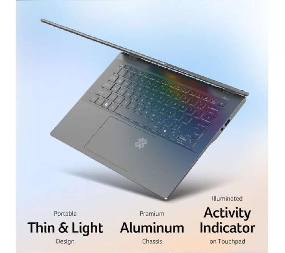 ACER Swift Go 14 AI 14.5" Refurbished Laptop, Copilot+ PC - Snapdragon X Plus, 1 TB SSD, Grey (Excellent Condition)