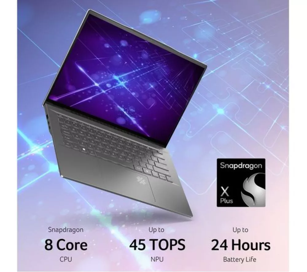 ACER Swift Go 14 AI 14.5" Refurbished Laptop, Copilot+ PC - Snapdragon X Plus, 1 TB SSD, Grey (Excellent Condition)