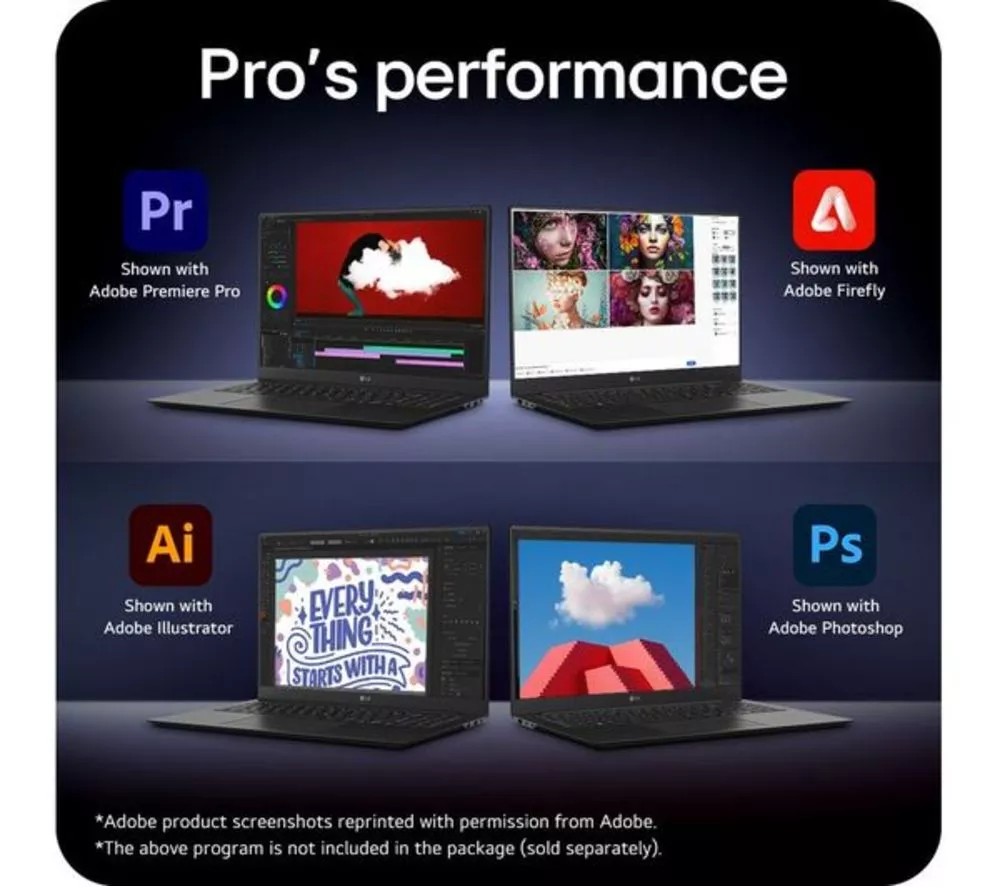 LG gram Pro 16 16Z90SP-K.AA78A1 16" OLED Refurbished Laptop - Intel® Core™ Ultra 7, 1 TB SSD, Black (Very Good Condition)