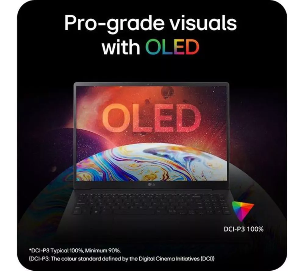LG gram Pro 16 16Z90SP-K.AA78A1 16" OLED Refurbished Laptop - Intel® Core™ Ultra 7, 1 TB SSD, Black (Very Good Condition)
