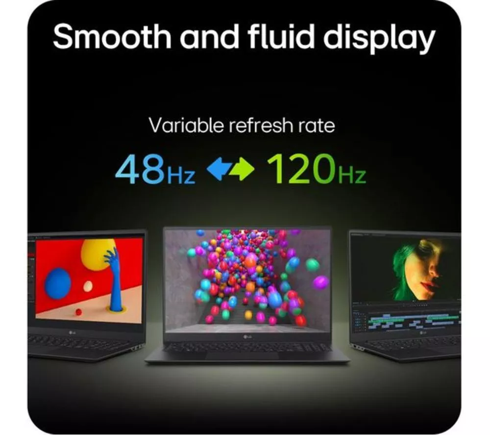 LG gram Pro 16 16Z90SP-K.AA78A1 16" OLED Refurbished Laptop - Intel® Core™ Ultra 7, 1 TB SSD, Black (Very Good Condition)