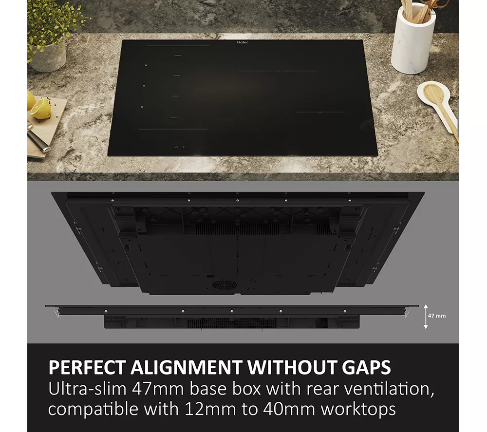 HAIER HAMTB86IRCS 80 cm Electric Induction Hob - Black
