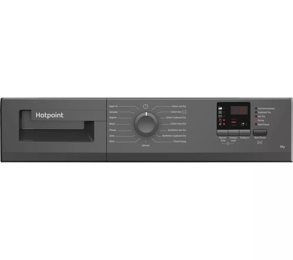 HOTPOINT C HD C92 GGGD UK 9 kg Condenser Tumble Dryer - Graphite