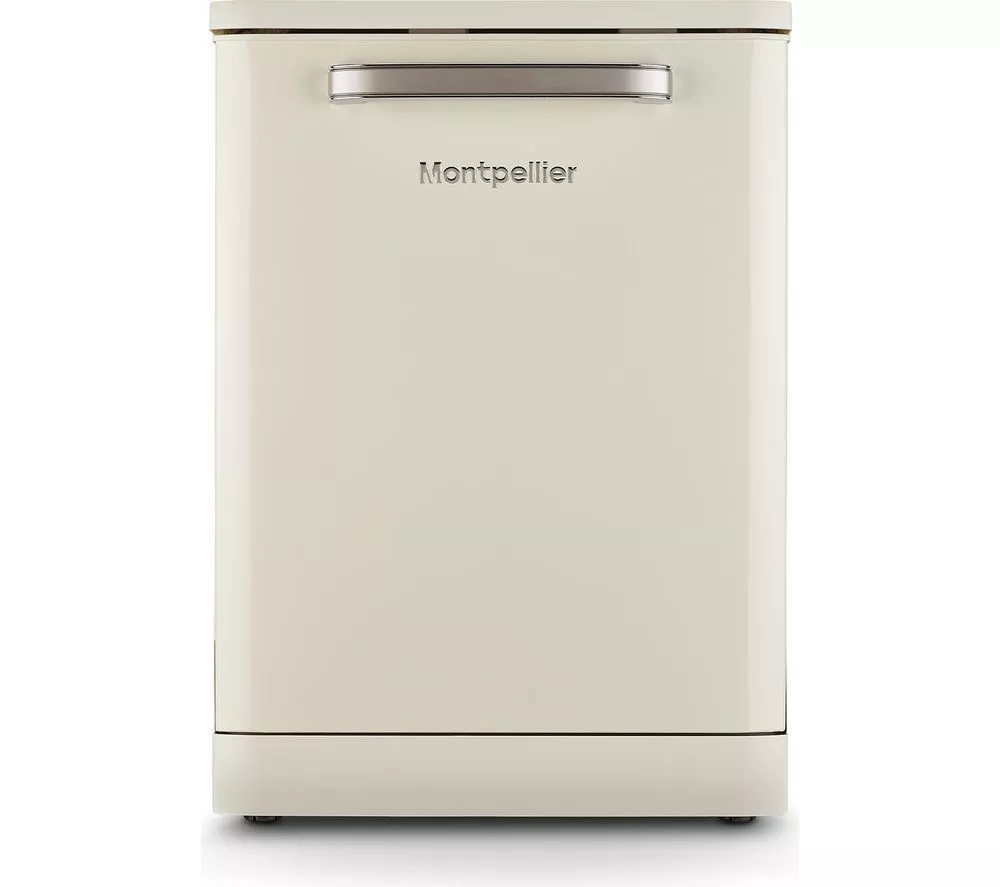 MONTPELLIER Retro MAB1353DC Full-size Dishwasher - Cream