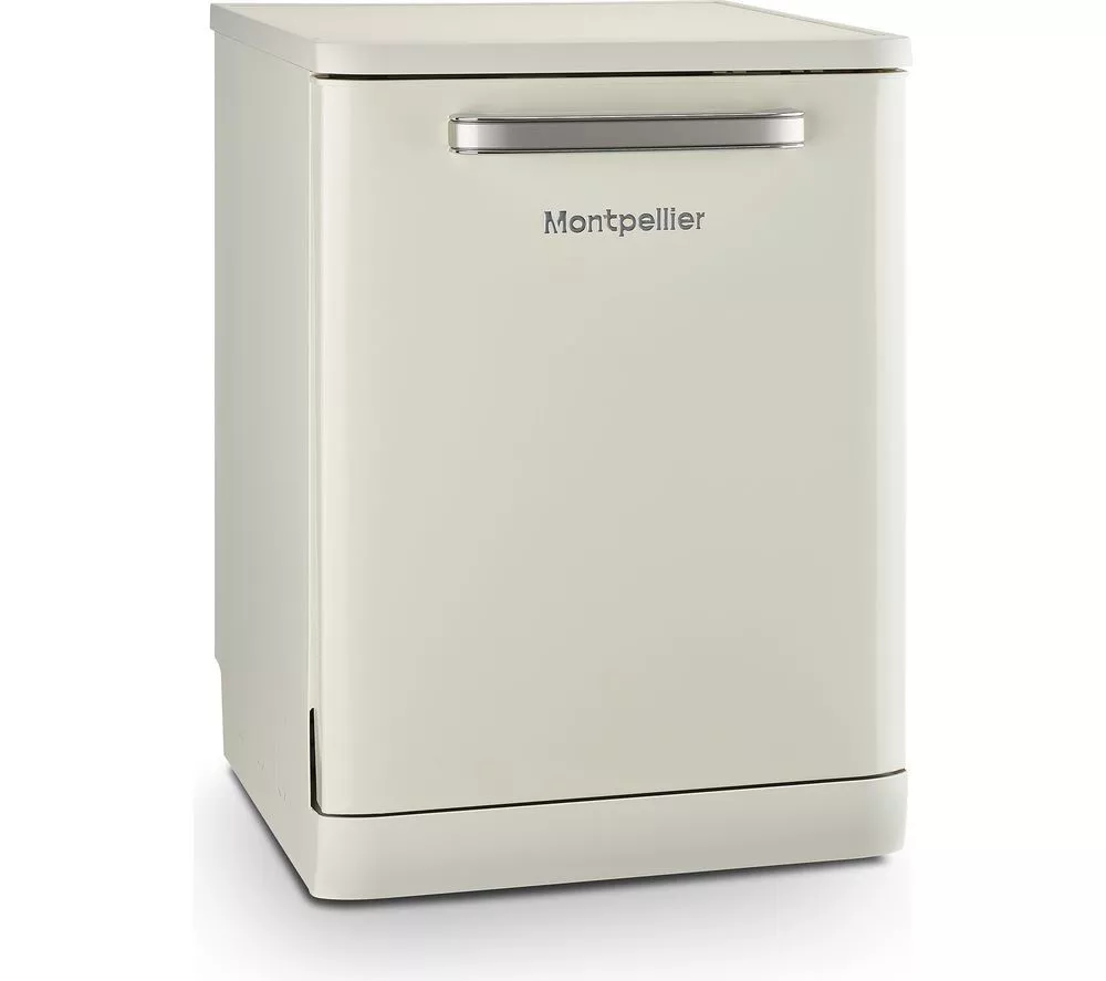 MONTPELLIER Retro MAB1353DC Full-size Dishwasher - Cream