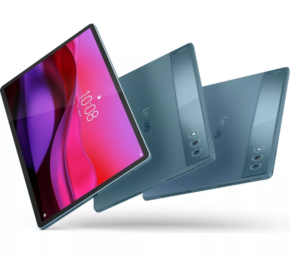 LENOVO Yoga Tab Plus 12.7" Tablet with Keyboard & Pen - 256 GB, Tidal Teal