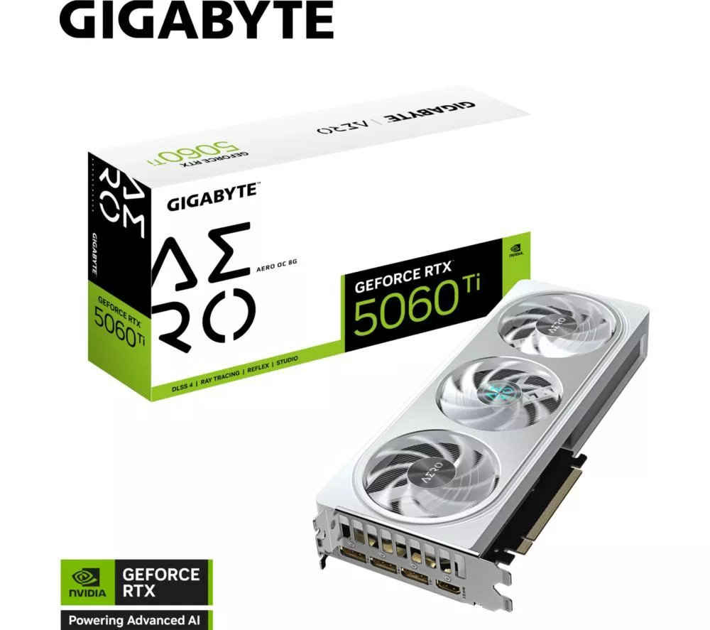 GIGABYTE GeForce RTX 5060 Ti 8 GB AERO OC Graphics Card
