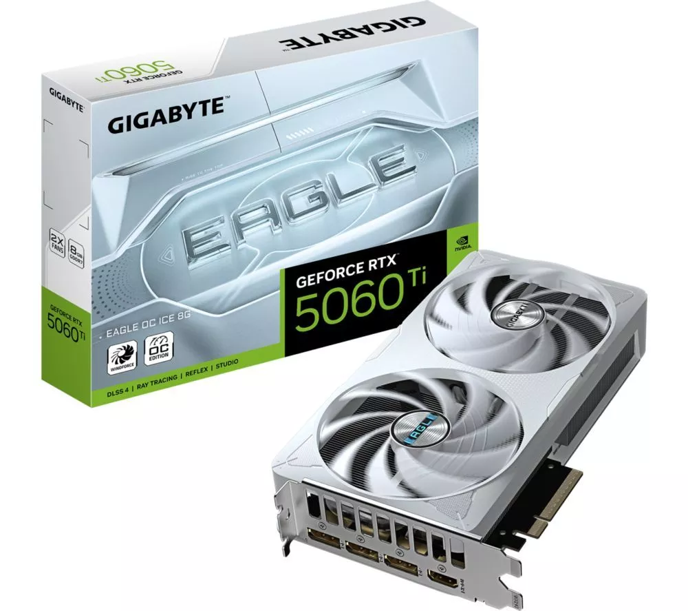 GIGABYTE GeForce RTX 5060 Ti 8 GB Eagle OC ICE Graphics Card