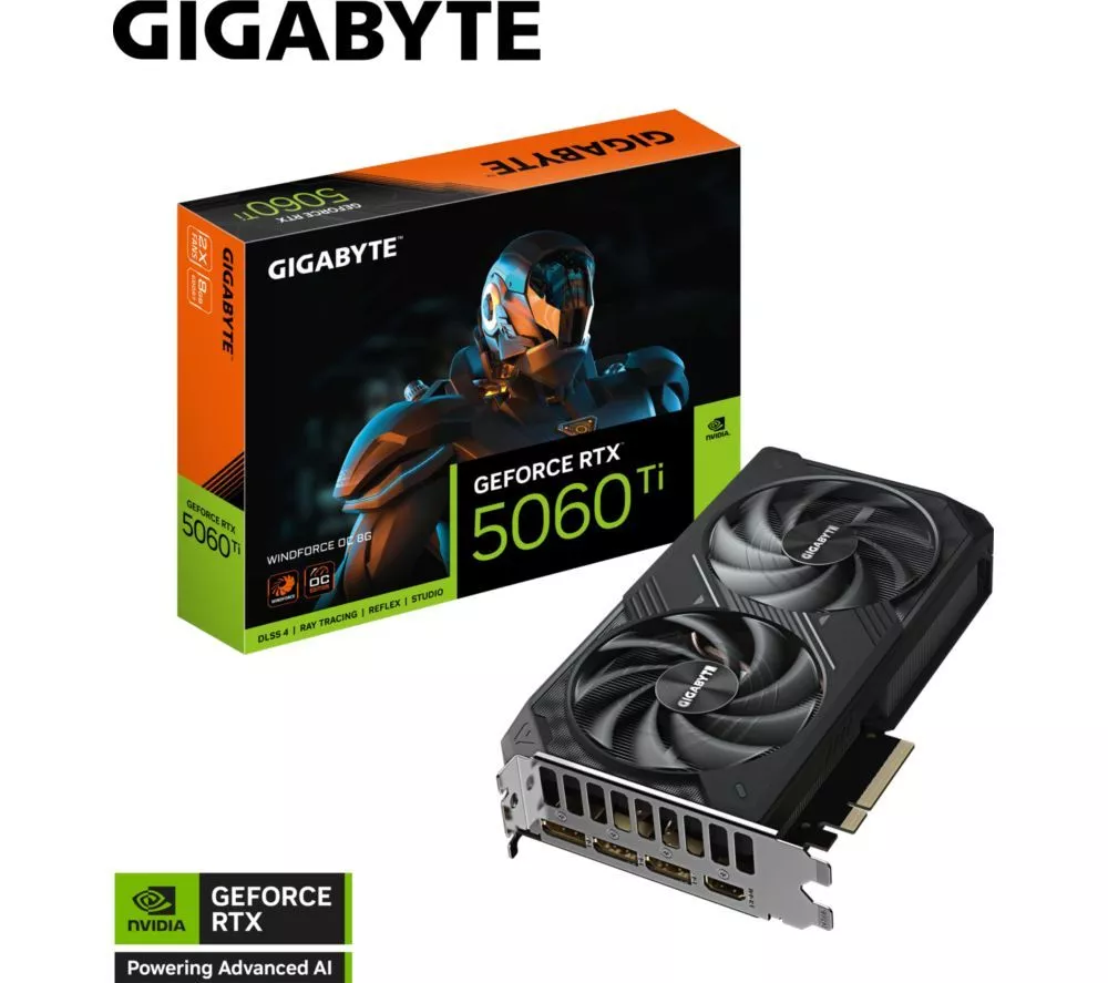 GIGABYTE GeForce RTX 5060 Ti 8 GB WINDFORCE OC Graphics Card