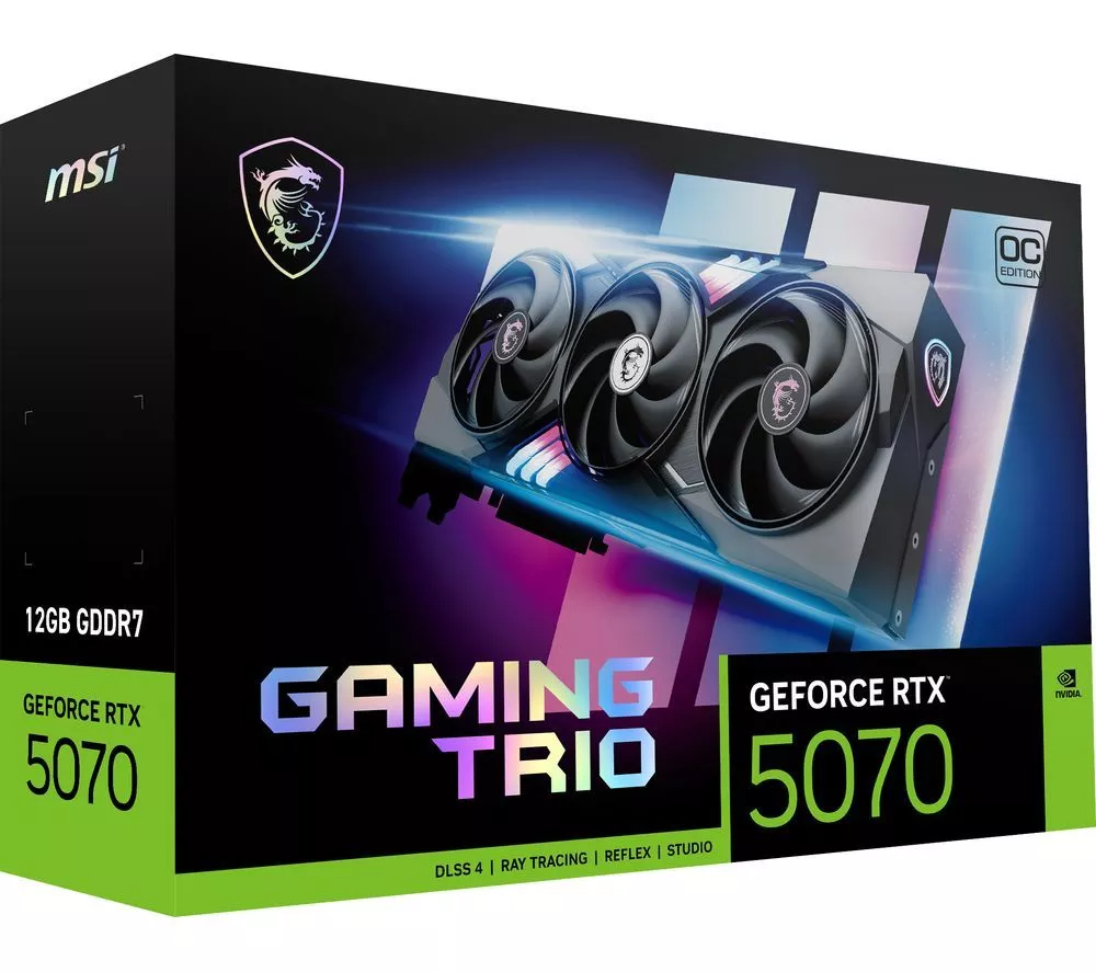 MSI GeForce RTX 5070 12 GB GAMING TRIO OC Graphics Card
