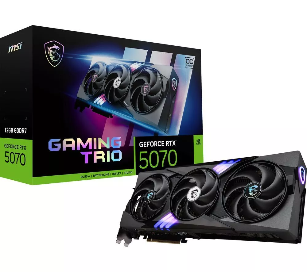 MSI GeForce RTX 5070 12 GB GAMING TRIO OC Graphics Card