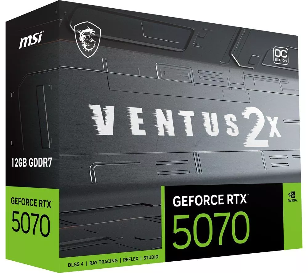 MSI GeForce RTX 5070 12 GB VENTUS 2X OC Graphics Card