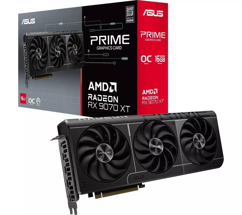 ASUS Radeon RX 9070 XT 16 GB Prime OC Graphics Card