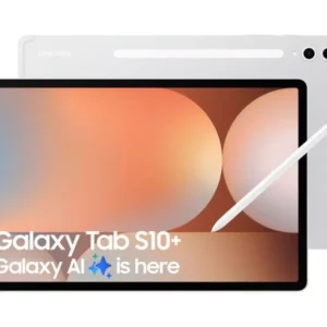 SAMSUNG Galaxy Tab S10+ 12.4" Refurbished Tablet - 256 GB, Platinum Silver (Very Good Condition)