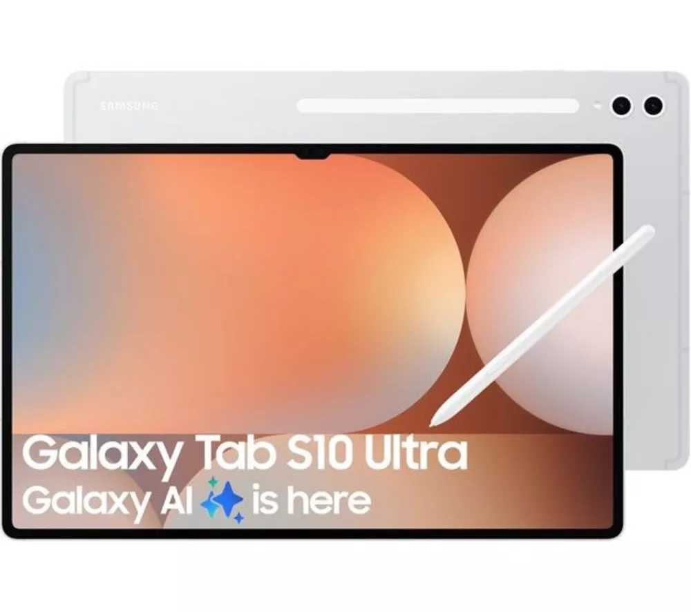 SAMSUNG Galaxy Tab S10 Ultra 14.6" Refurbished Tablet - 256 GB, Platinum Silver (Excellent Condition)