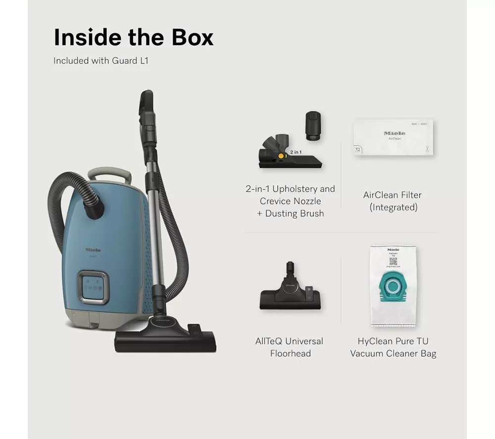 MIELE Guard L1 Cylinder Bagged Vacuum Cleaner - Blue